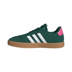 Sneakers da donna verde in pelle effetto scamosciato adidas VL Court 3.0