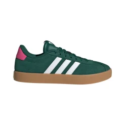 Sneakers da donna verde in pelle effetto scamosciato adidas VL Court 3.0