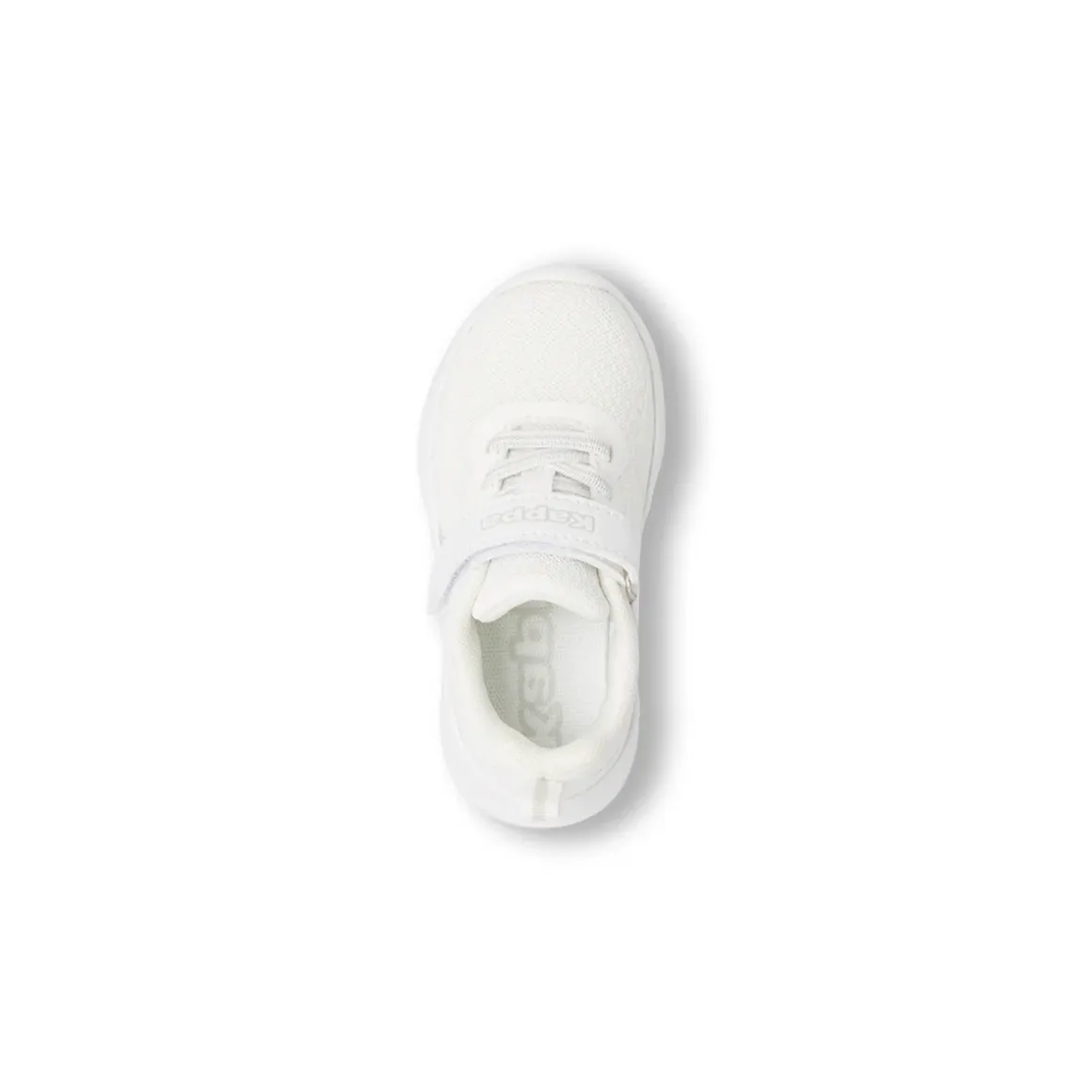 Sneakers da Primi Passi bambina Kappa bianche con strappo in velcro