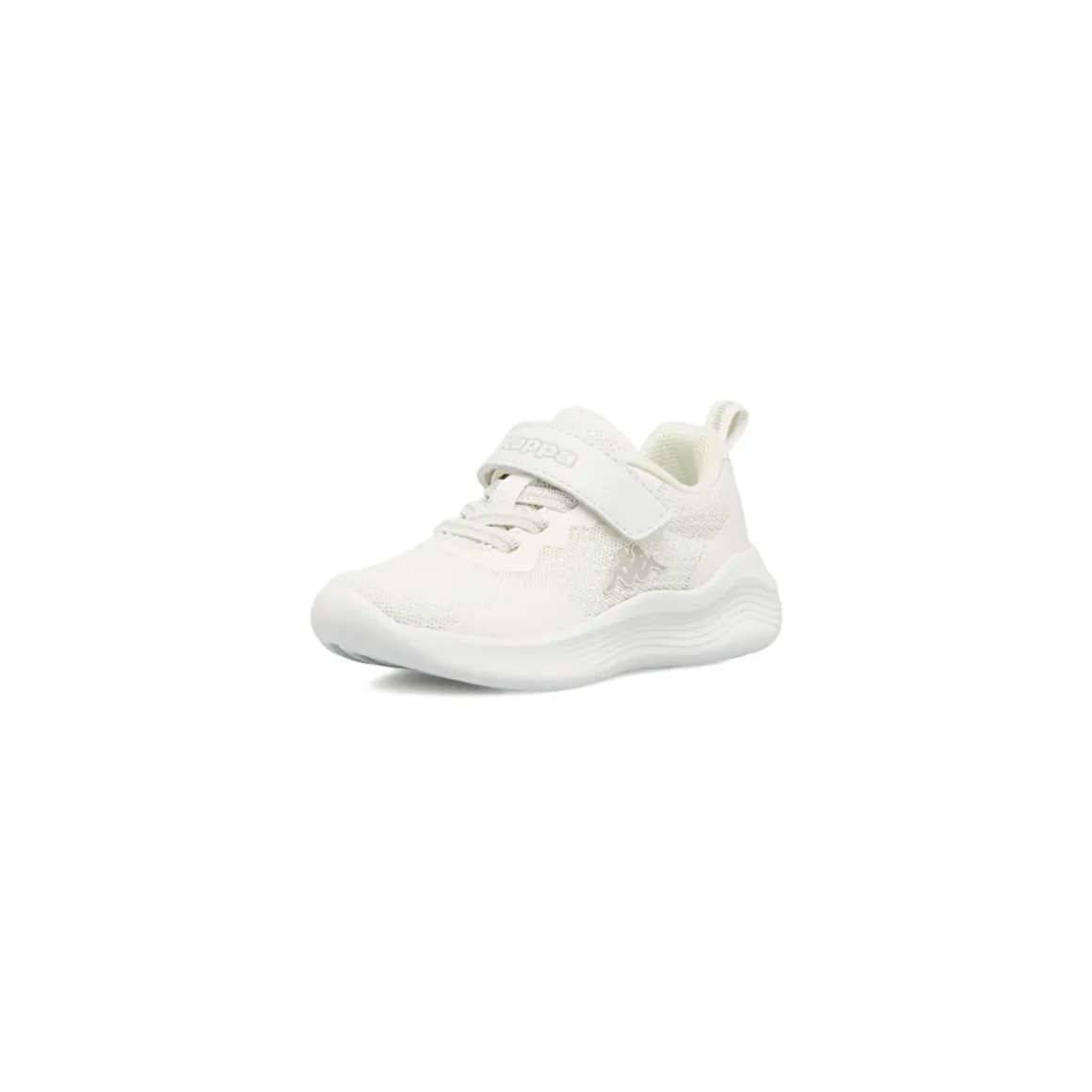 Sneakers da Primi Passi bambina Kappa bianche con strappo in velcro