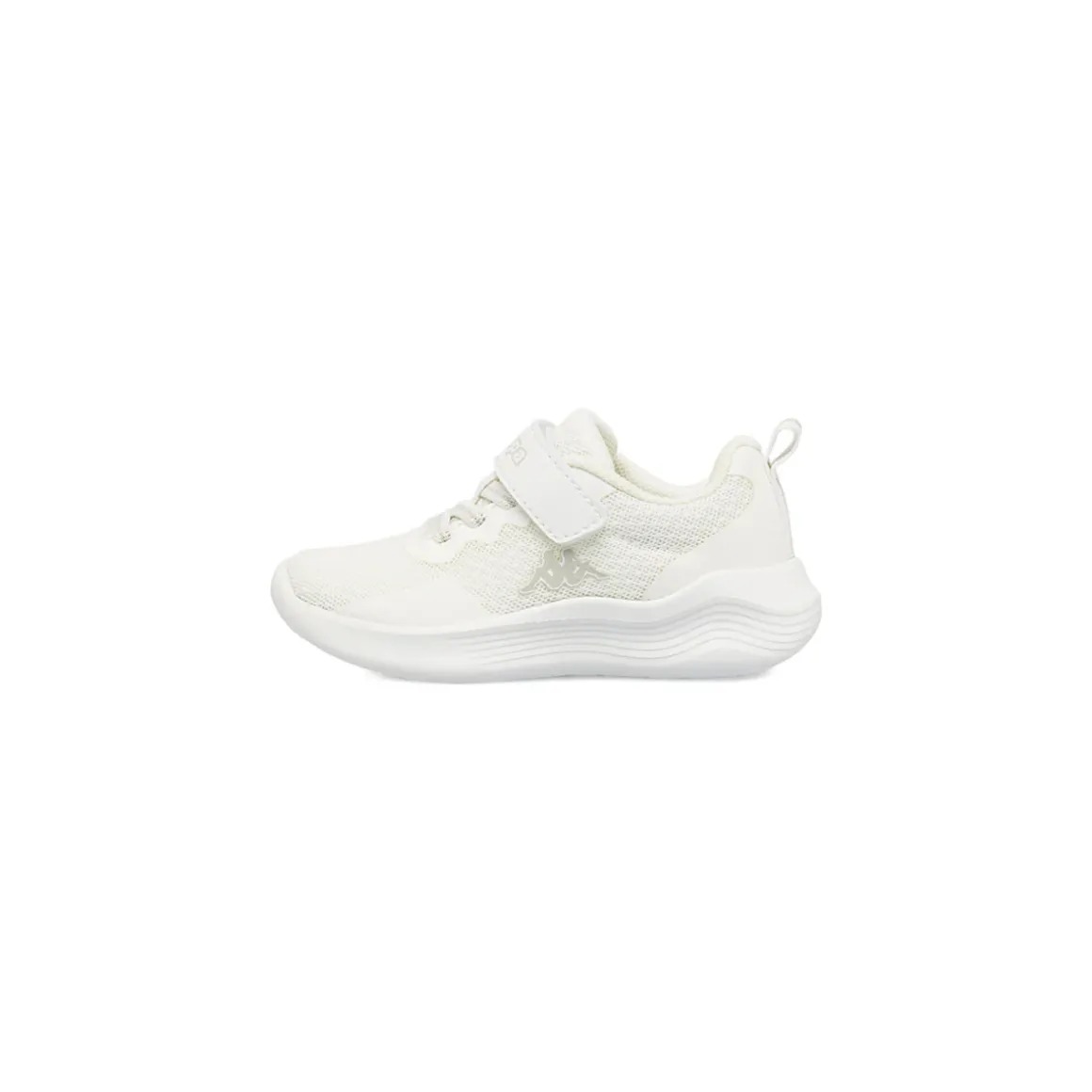 Sneakers da Primi Passi bambina Kappa bianche con strappo in velcro