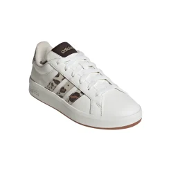Sneakers da Ragazza adidas Grand Court 3.0 bianche e stampa animalier