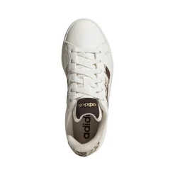 Sneakers da Ragazza adidas Grand Court 3.0 bianche e stampa animalier