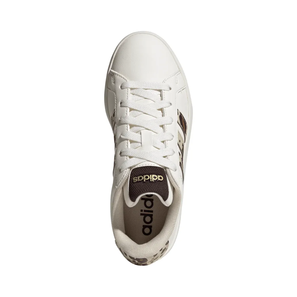 Sneakers da Ragazza adidas Grand Court 3.0 bianche e stampa animalier