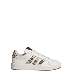 Sneakers da Ragazza adidas Grand Court 3.0 bianche e stampa animalier