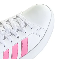 Sneakers da ragazza bianche adidas Grand Court 3.0 con dettagli rosa