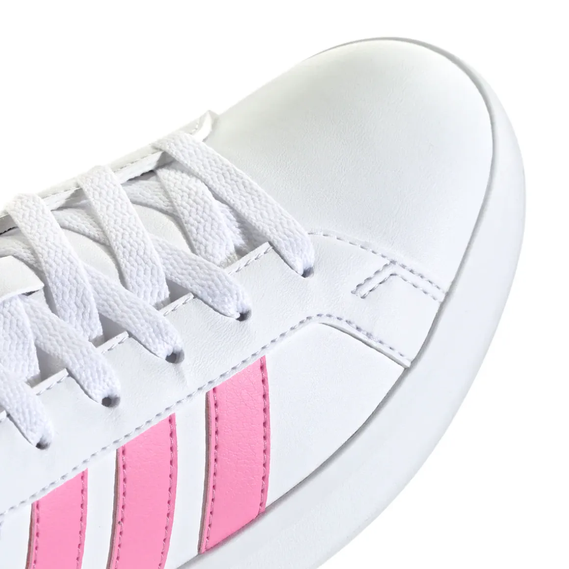Sneakers da ragazza bianche adidas Grand Court 3.0 con dettagli rosa