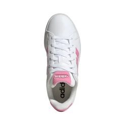 Sneakers da ragazza bianche adidas Grand Court 3.0 con dettagli rosa