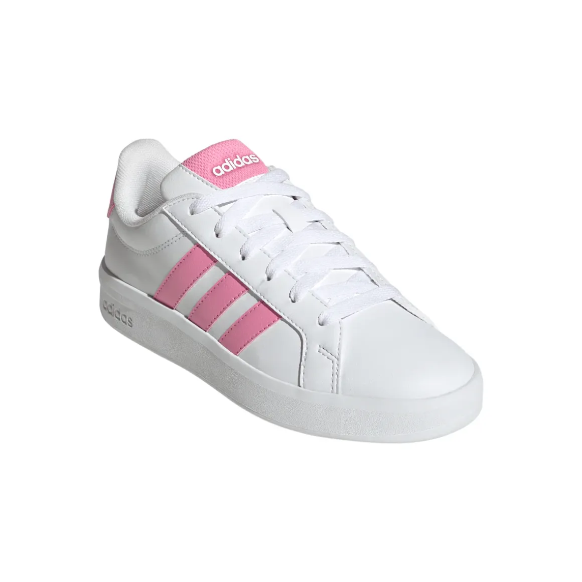 Sneakers da ragazza bianche adidas Grand Court 3.0 con dettagli rosa