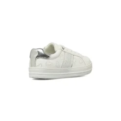 Sneakers da Ragazza bianche Dieci Baci con strass e dettagli argento
