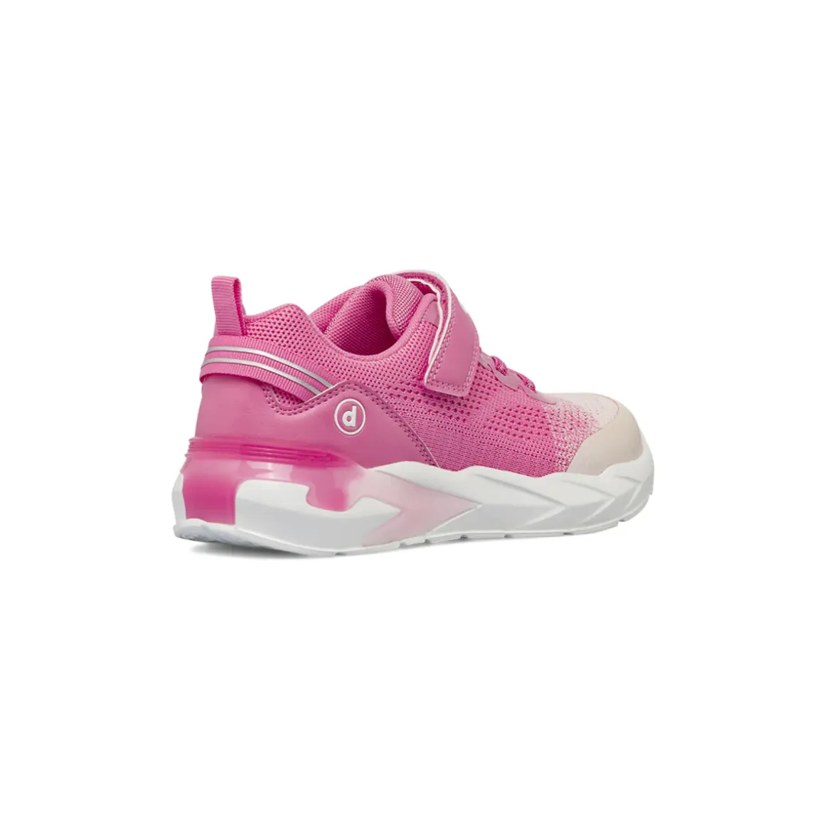 Sneakers da ragazza fucsia con strappo e luci Dimensione Danza