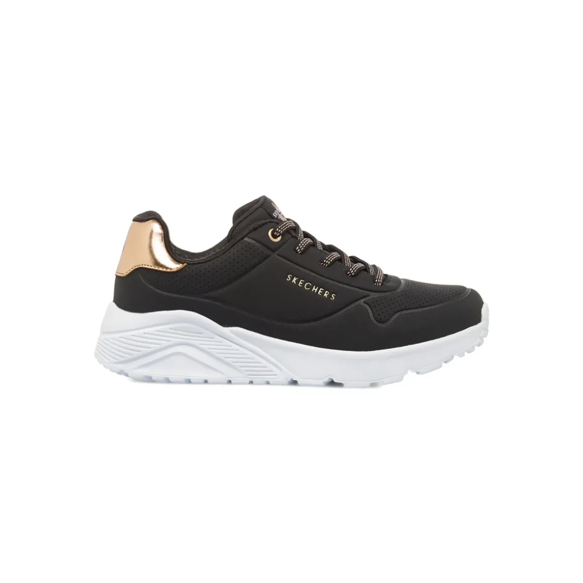 Sneakers da Ragazza nere con suola alta street Skechers