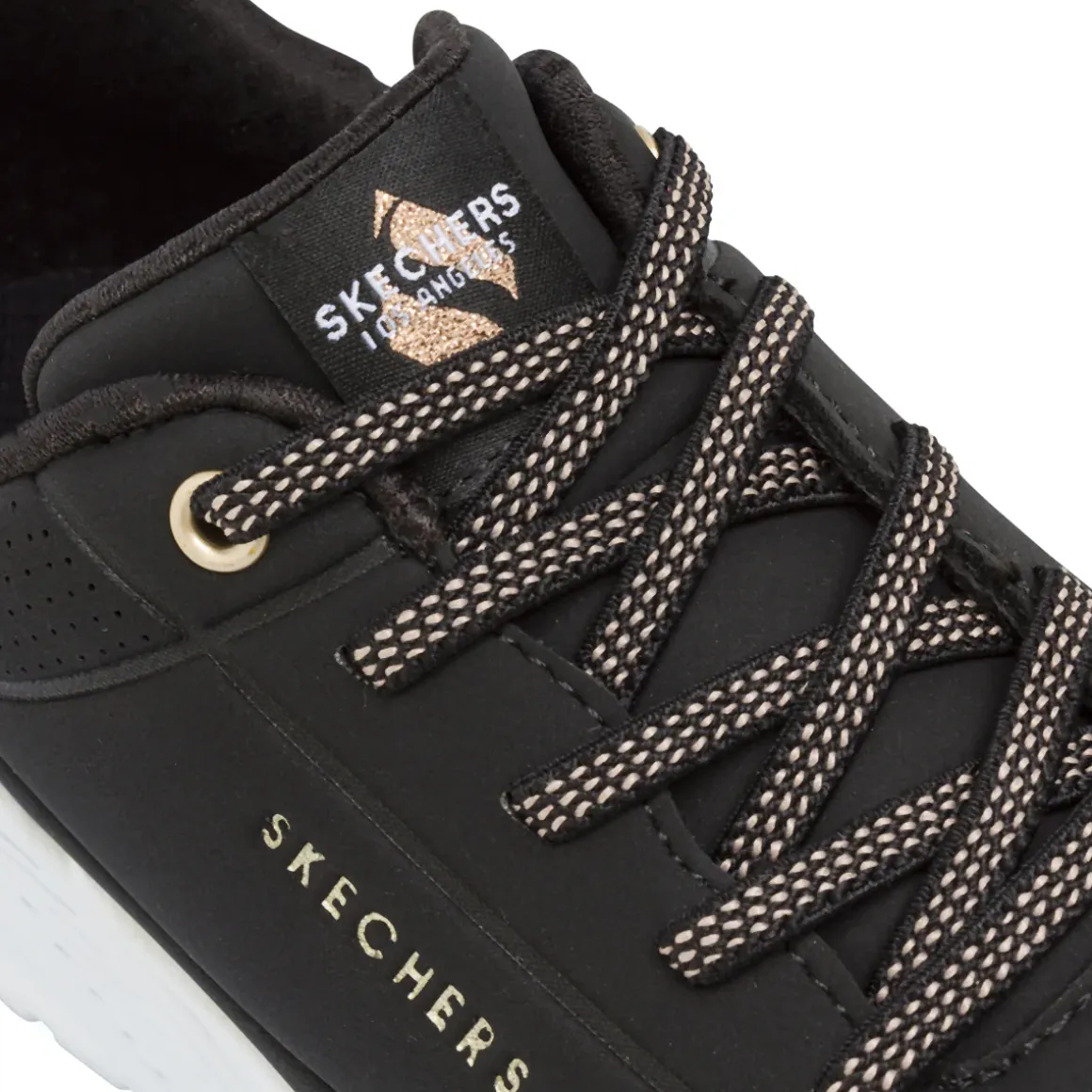 Sneakers da Ragazza nere con suola alta street Skechers