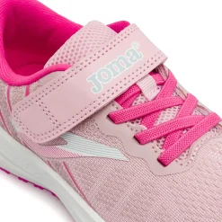 Sneakers da Ragazza rosa con dettagli fucsia e strappo Joma