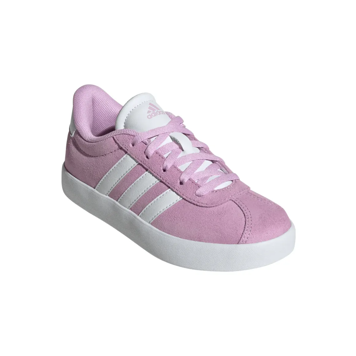 Sneakers da Ragazza rosa effetto scamosciato adidas VL COURT 3.0
