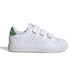 Sneakers da ragazzo bianche con dettagli verdi Advantage Base 2.0 adidas