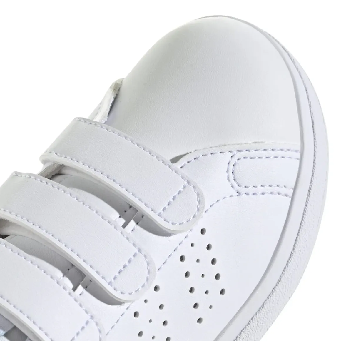 Sneakers da ragazzo bianche con dettagli verdi Advantage Base 2.0 adidas