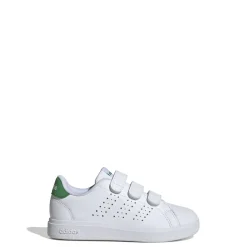 Sneakers da ragazzo bianche con dettagli verdi Advantage Base 2.0 adidas