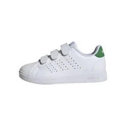 Sneakers da ragazzo bianche con dettagli verdi Advantage Base 2.0 adidas