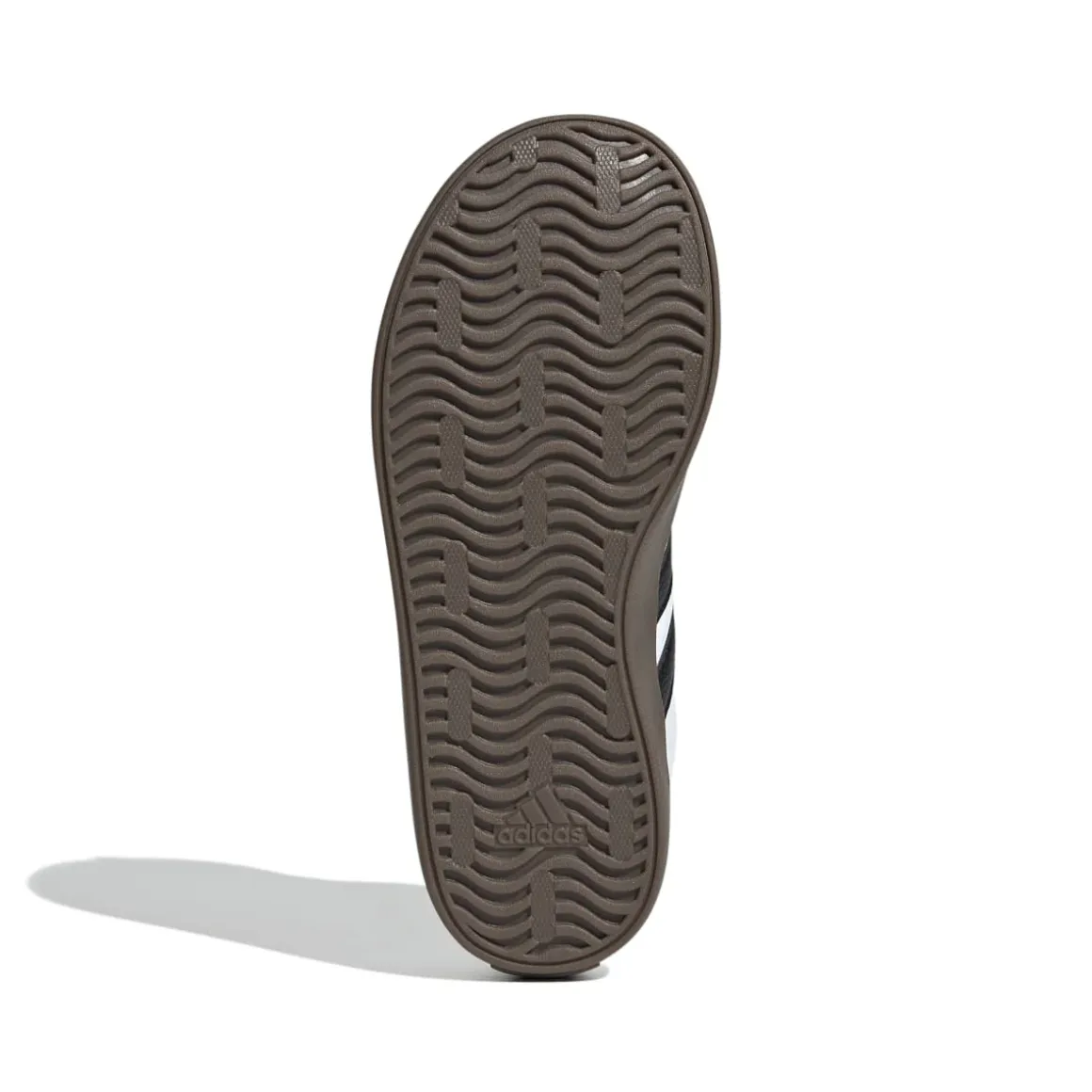 Sneakers da ragazzo bianche e nere con logo adidas VL Court 3.0