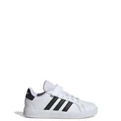 Sneakers da ragazzo bianche e nere adidas Grand Court 2.0