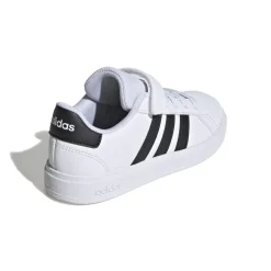 Sneakers da ragazzo bianche e nere adidas Grand Court 2.0