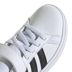 Sneakers da ragazzo bianche e nere adidas Grand Court 2.0