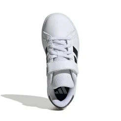 Sneakers da ragazzo bianche e nere adidas Grand Court 2.0