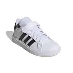 Sneakers da ragazzo bianche e nere adidas Grand Court 2.0