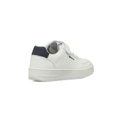 Sneakers da Ragazzo bianche Gas con chiusura a strappo e dettagli blu
