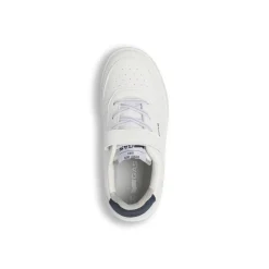 Sneakers da Ragazzo bianche Gas con chiusura a strappo e dettagli blu