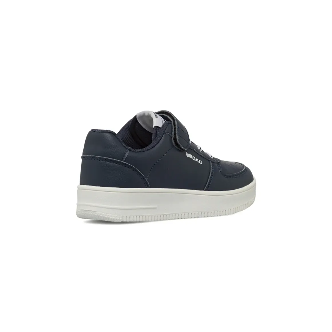 Sneakers da Ragazzo blu Gas con chiusura in velcro e dettagli bianchi
