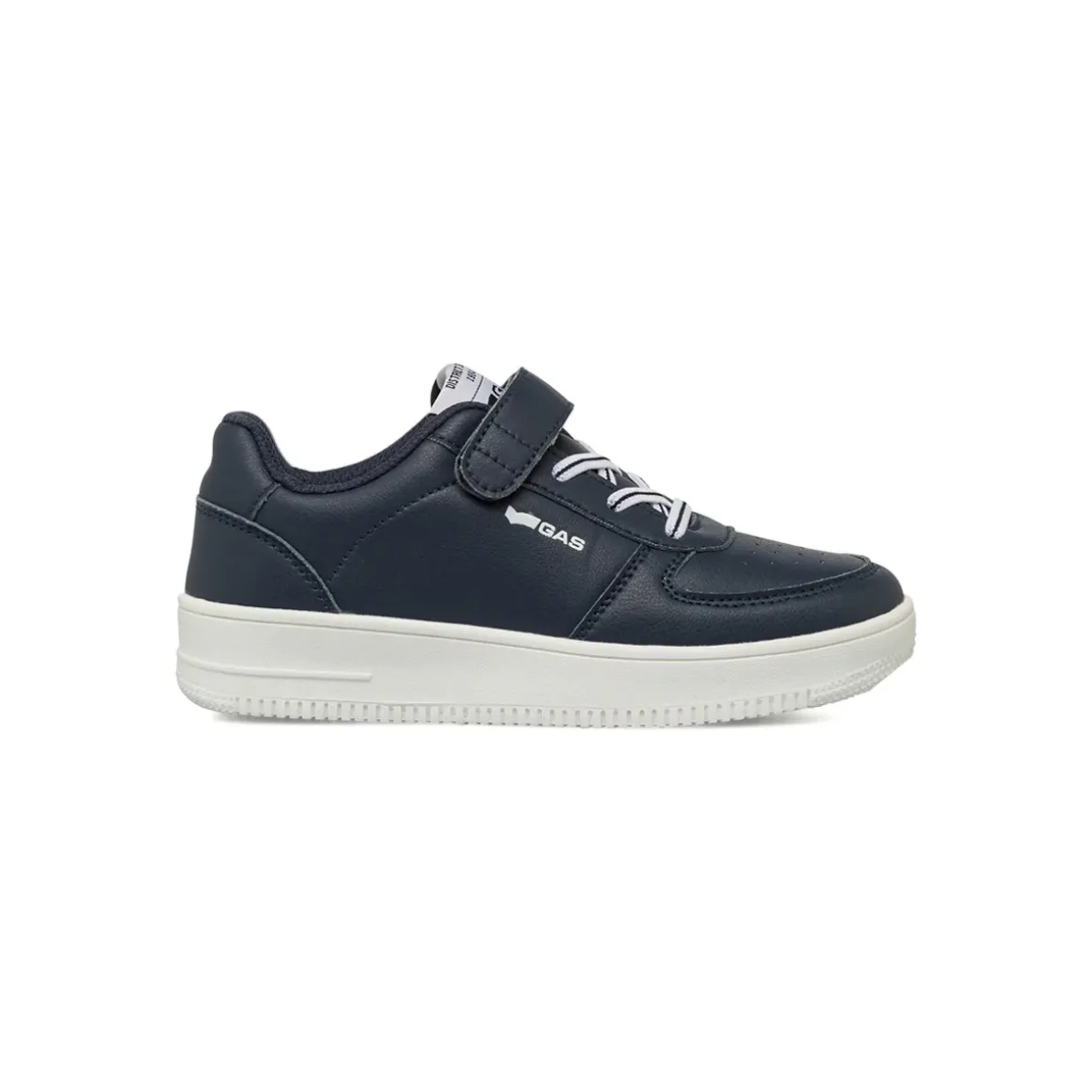Sneakers da Ragazzo blu Gas con chiusura in velcro e dettagli bianchi
