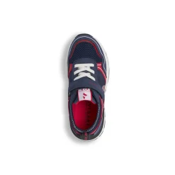 Sneakers da Ragazzo blu Navigare con dettagli rossi e lacci bianchi