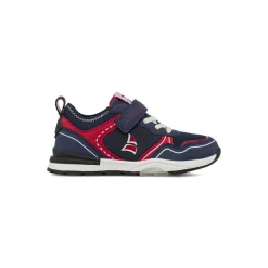 Sneakers da Ragazzo blu Navigare con dettagli rossi e lacci bianchi