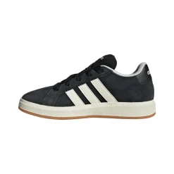 Sneakers da ragazzo e ragazza nere in pelle effetto scamosciato adidas Grand Court 00s