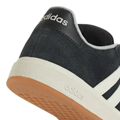 Sneakers da ragazzo e ragazza nere in pelle effetto scamosciato adidas Grand Court 00s