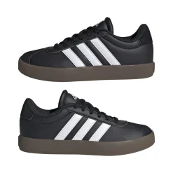Sneakers da ragazzo nere adidas VL Court 3.0 in pelle