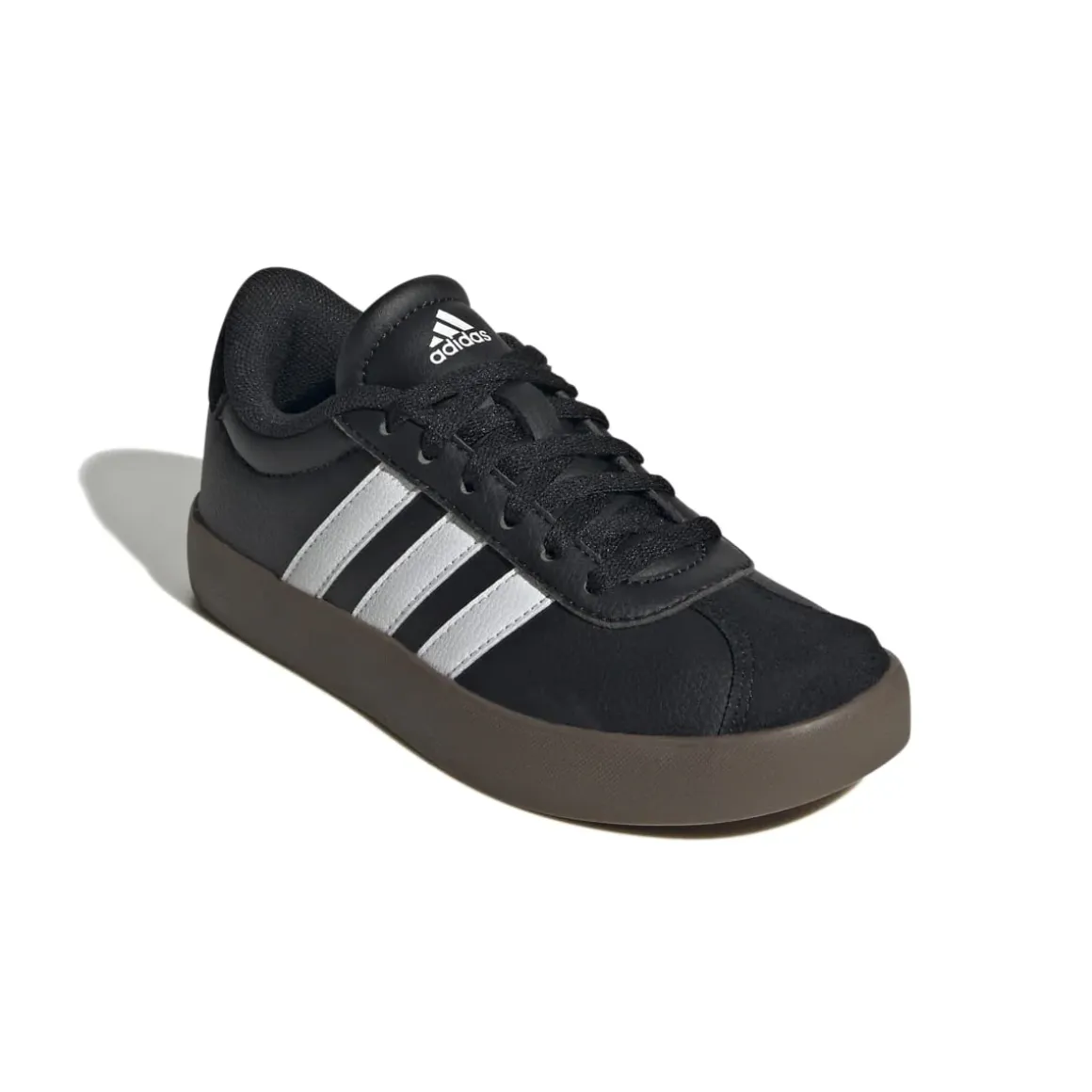 Sneakers da ragazzo nere adidas VL Court 3.0 in pelle