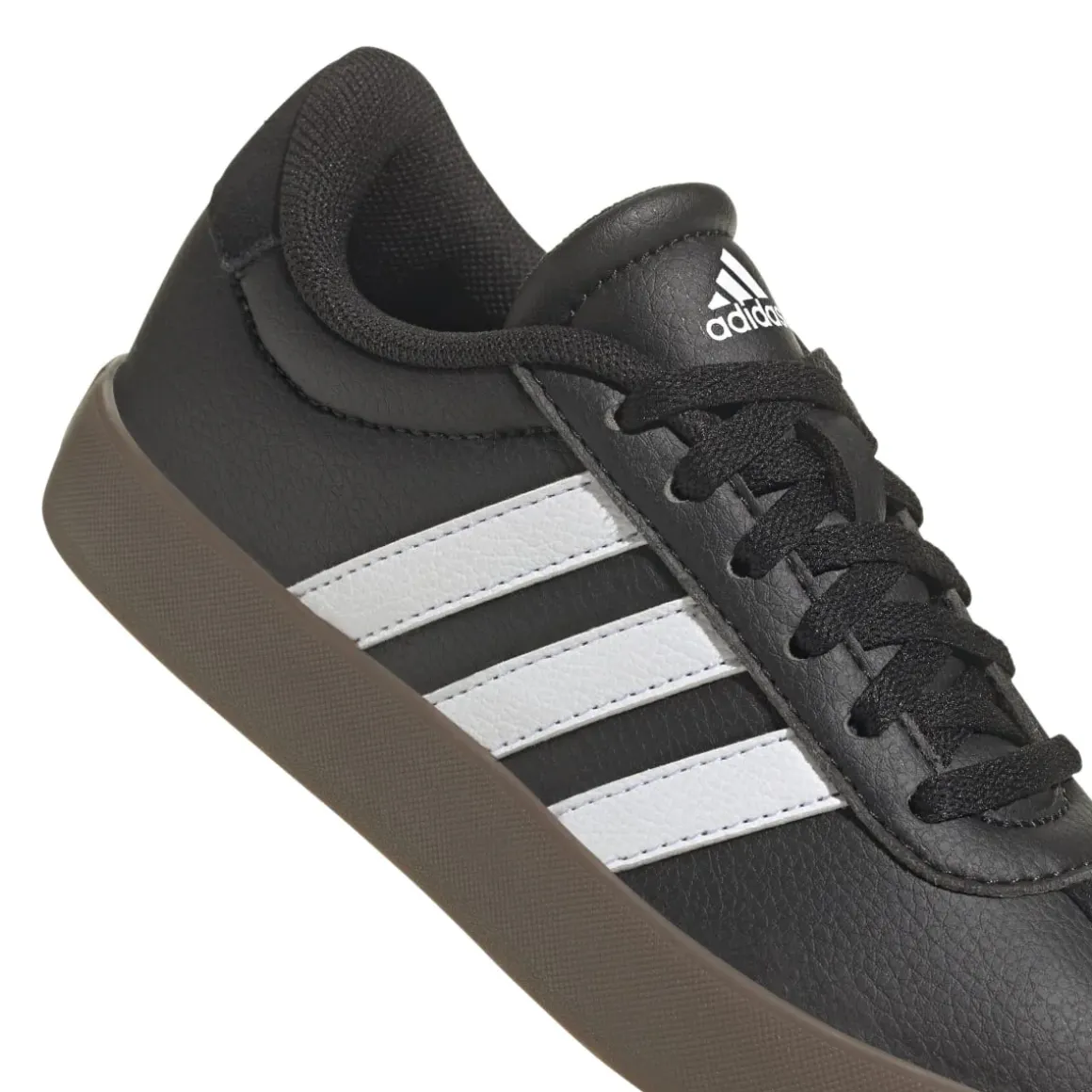 Sneakers da ragazzo nere adidas VL Court 3.0 in pelle
