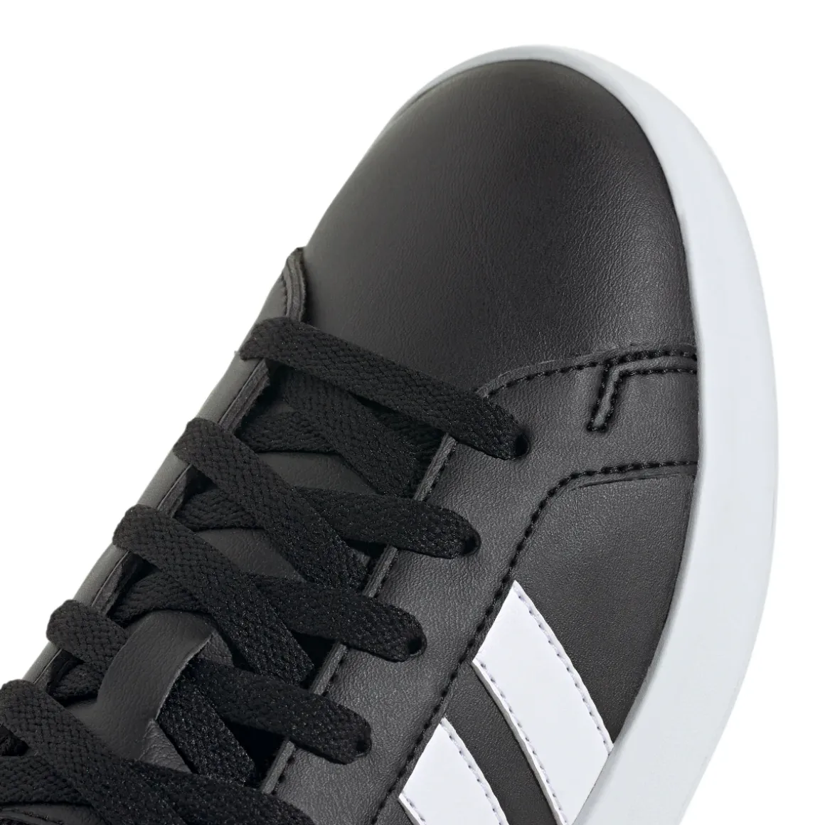 Sneakers da Ragazzo nere con dettagli bianchi adidas Grand Court 3.0
