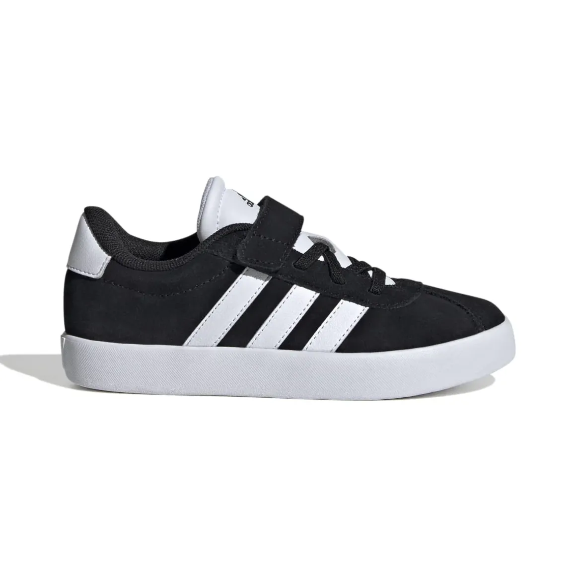 Sneakers da ragazzo nere e bianche con logo adidas VL Court 3.0