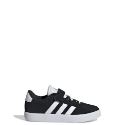 Sneakers da ragazzo nere e bianche con logo adidas VL Court 3.0