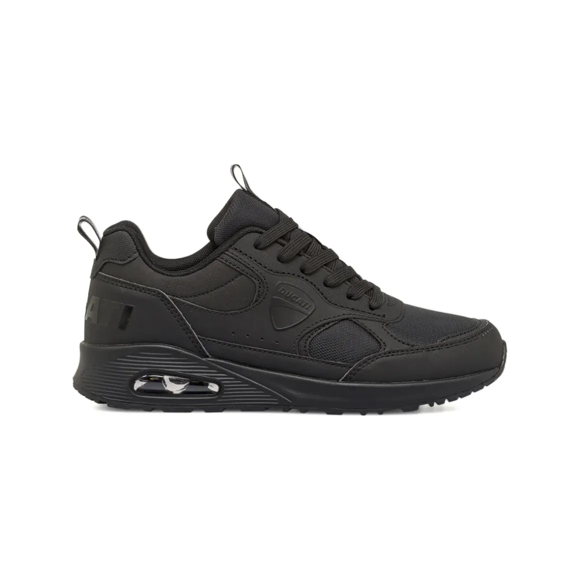 Sneakers da ragazzo nere modello sportivo con lacci Ducati