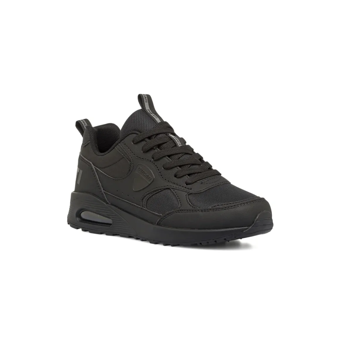 Sneakers da ragazzo nere modello sportivo con lacci Ducati