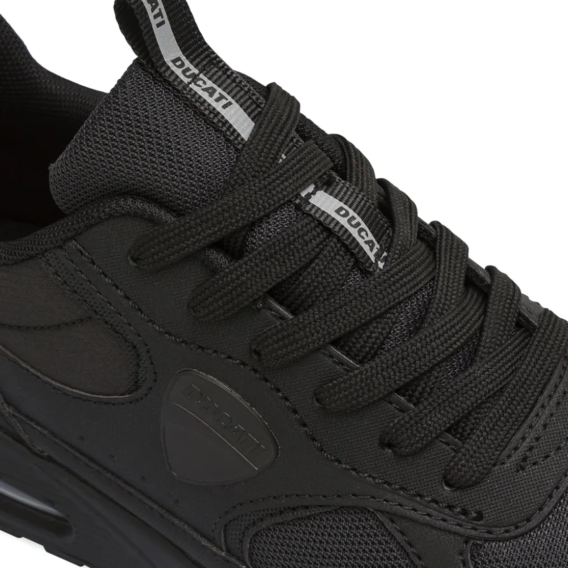 Sneakers da ragazzo nere modello sportivo con lacci Ducati