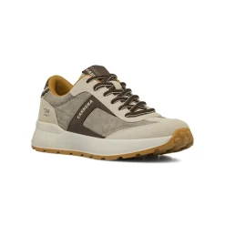 Sneakers da Uomo beige con dettagli marroni e logo Carrera Jeans