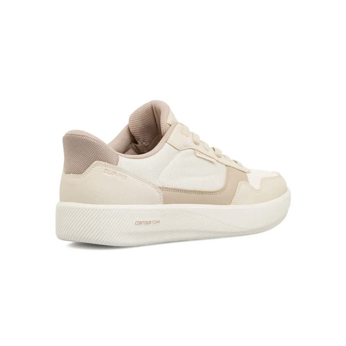 Sneakers da Uomo beige con lacci elastici Skechers Slip-ins Arch Fit