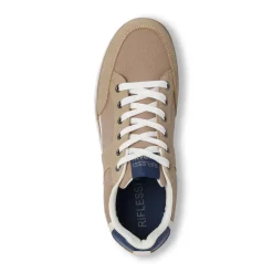 Sneakers da Uomo beige in tessuto effetto scamosciato Riflessi Urbani