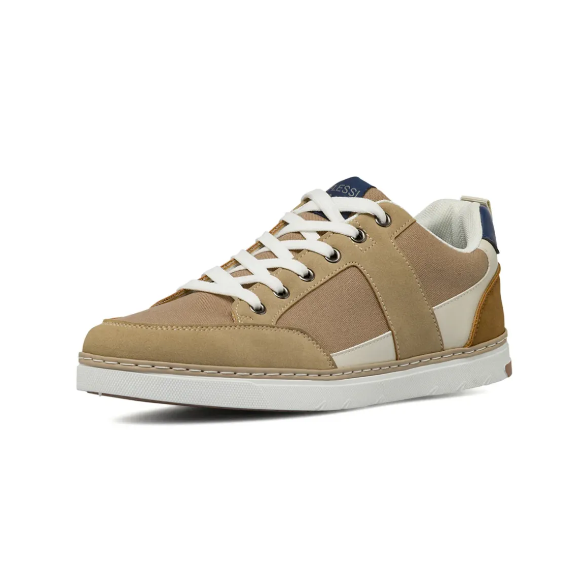 Sneakers da Uomo beige in tessuto effetto scamosciato Riflessi Urbani